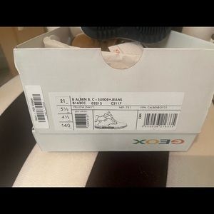 Geox baby boy suede & jean sneaker/boots